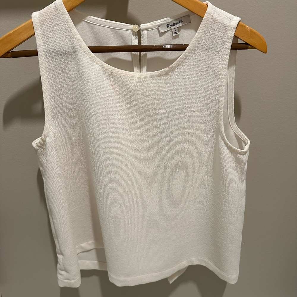 White Madewell Tank with open back
